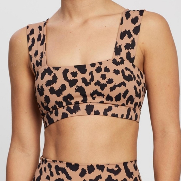 ALL FENIX- ANTHROPOLOGIE Cheetah Sports Bra, Size Large NWT - Picture 7 of 9